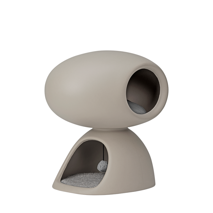 Vizuină pisici Cat Cave Dove Grey, Qeeboo