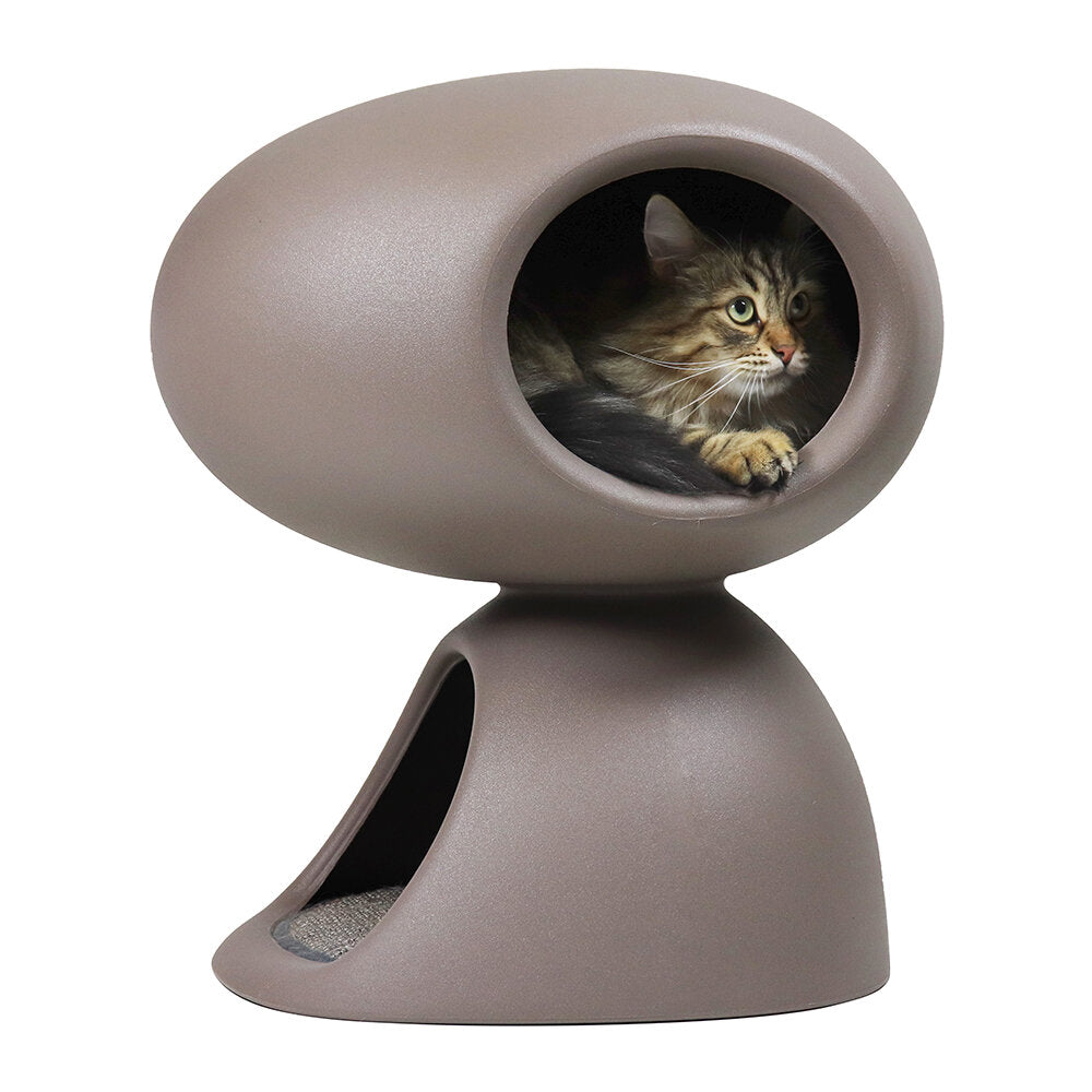 Vizuină pisici Cat Cave Dove Grey, Qeeboo