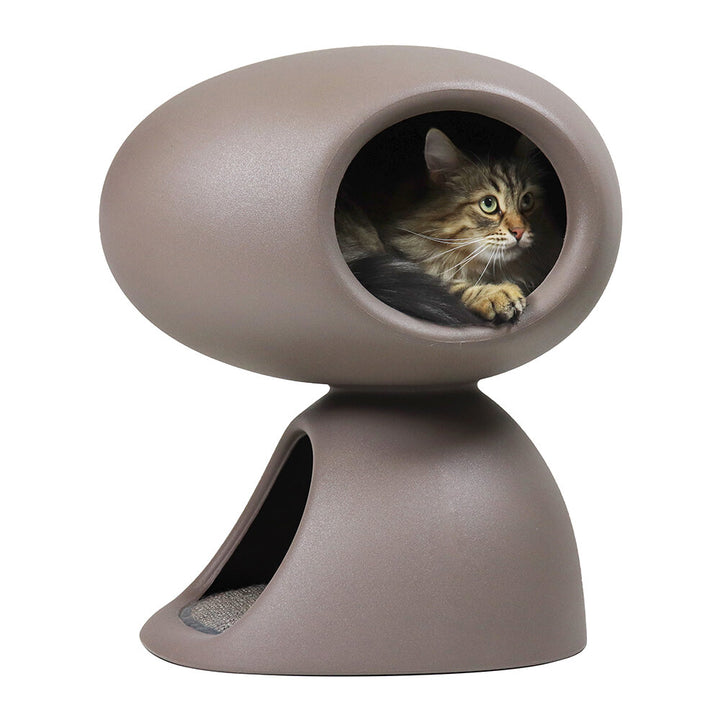 Vizuină pisici Cat Cave Dove Grey, Qeeboo