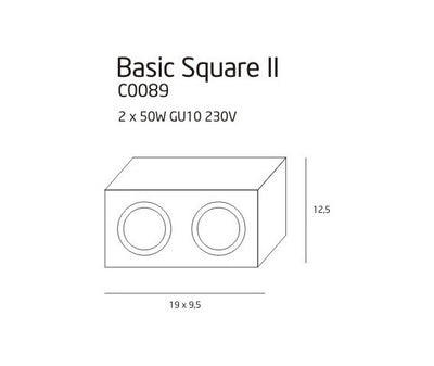 Spot BASIC SQUARE II C0088, Alb