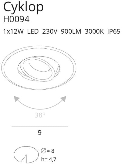 Spot CYCLOP H0094, Alb
