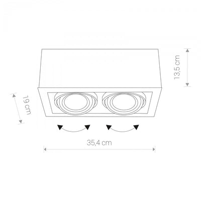 Spot BOX ES111 II 9472, Alb