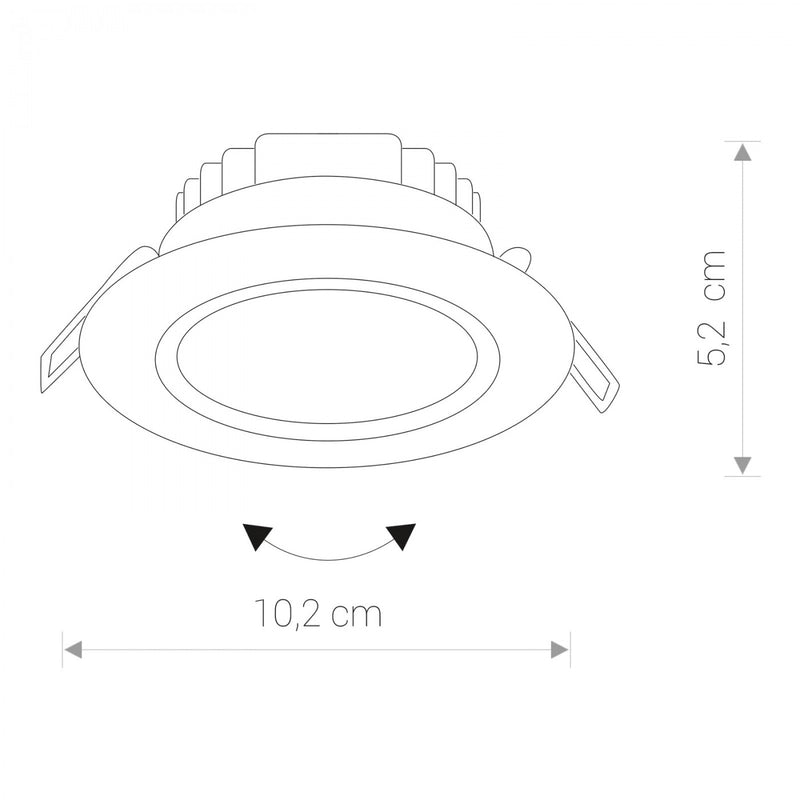 Spot EOL LED 8990, Alb