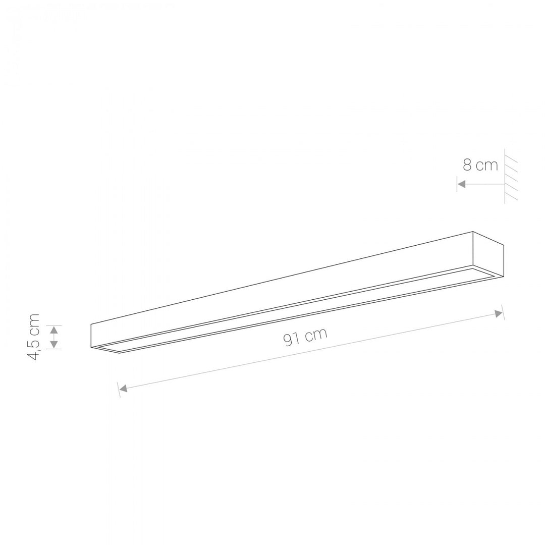 Aplică Baie KAGERA LED L 9502 , Crom