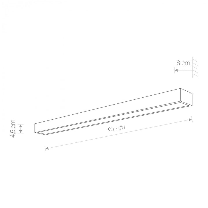 Aplică Baie KAGERA LED L 9502 , Crom