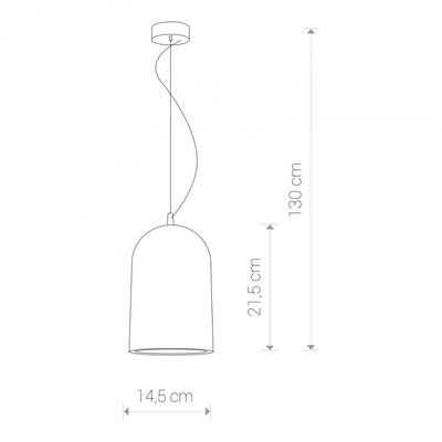 Pendul LAVA 6855, Gri Beton