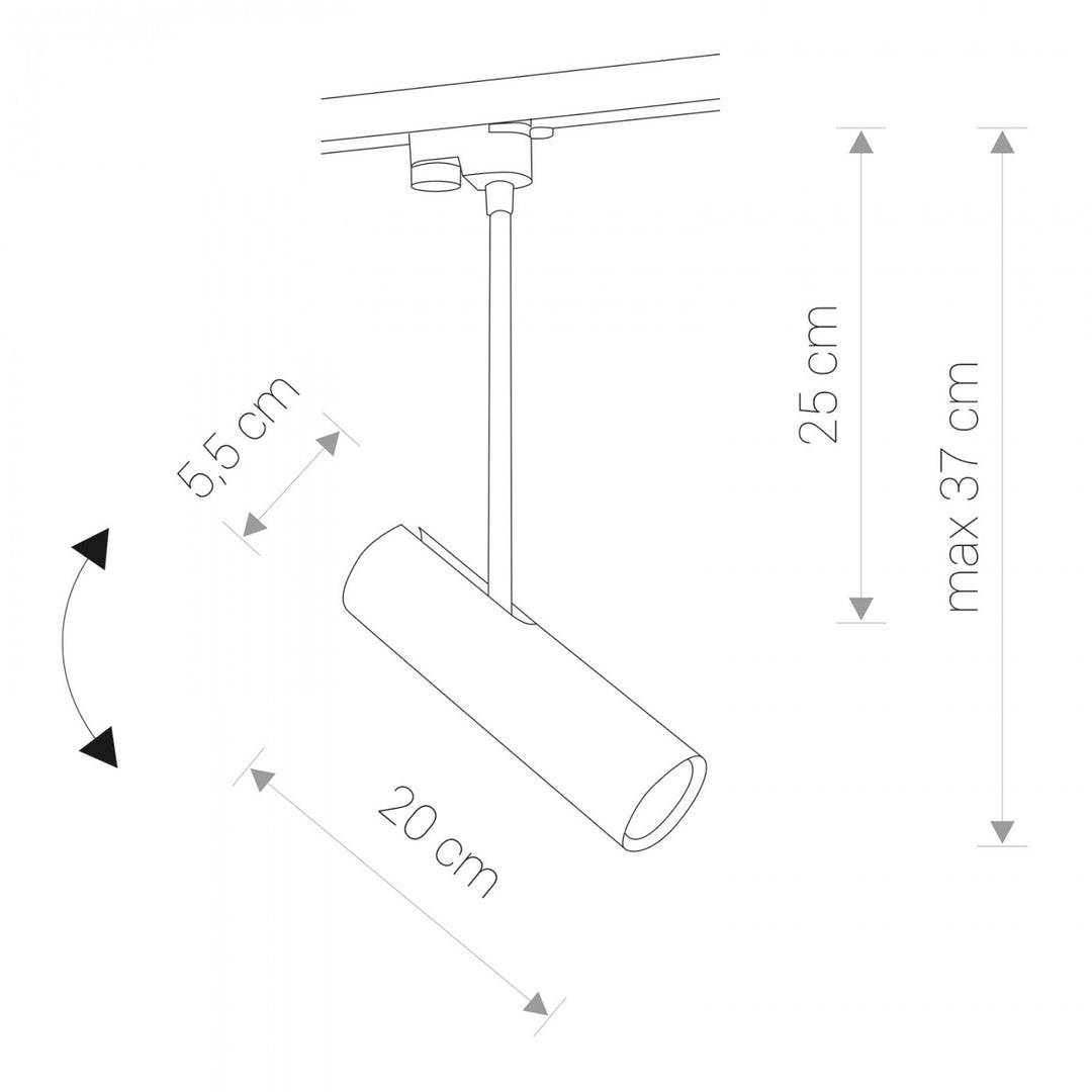 Pendul PROFILE EYE SUPER C 9245, Alb