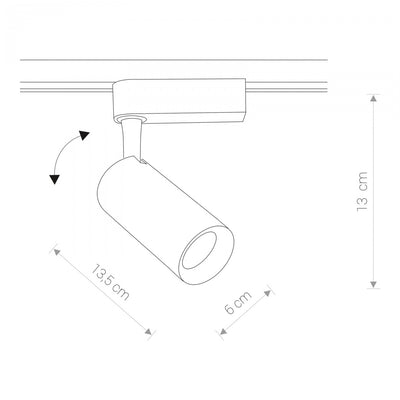 Spot PROFILE IRIS LED 20W 9005, Negru
