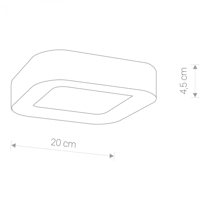 Plafonieră Exterior PUEBLA LED 9513, Grafit