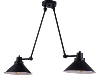 Lustră TECHNO II 9143, Negru-Alb