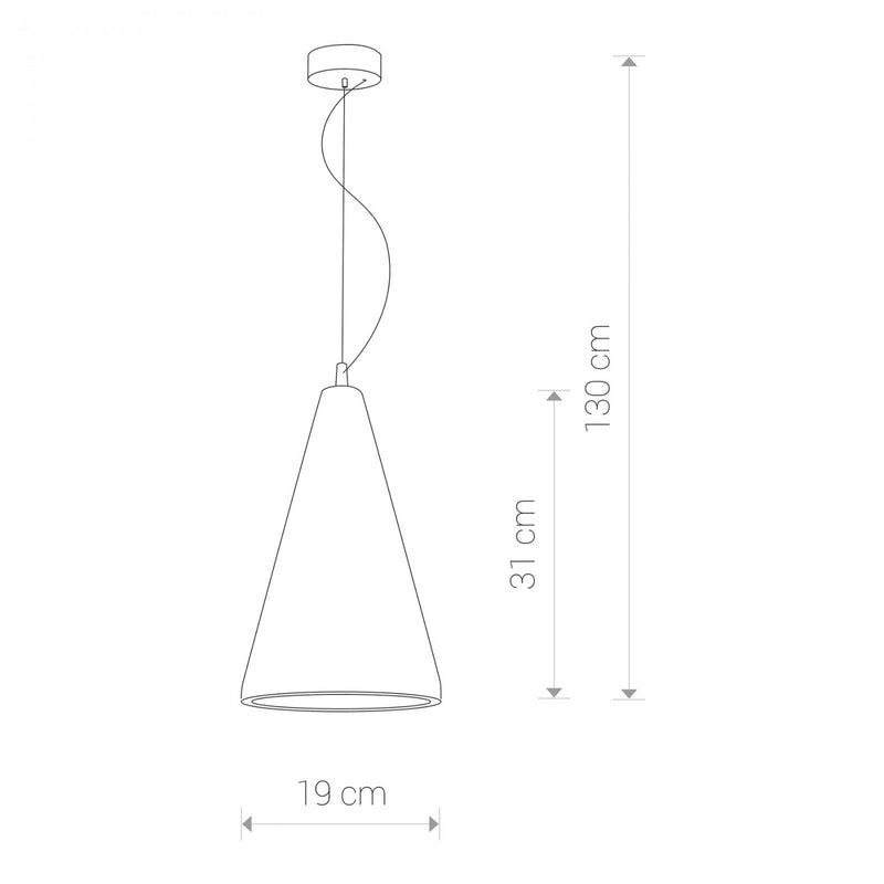 Pendul VOLCANO L 6852, Gri Beton