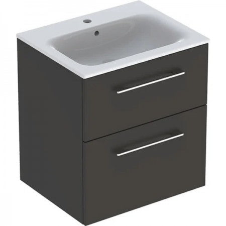 Mobilier Baie Selnova Square Gri + Lavoar GEC501.237.00.1, Geberit