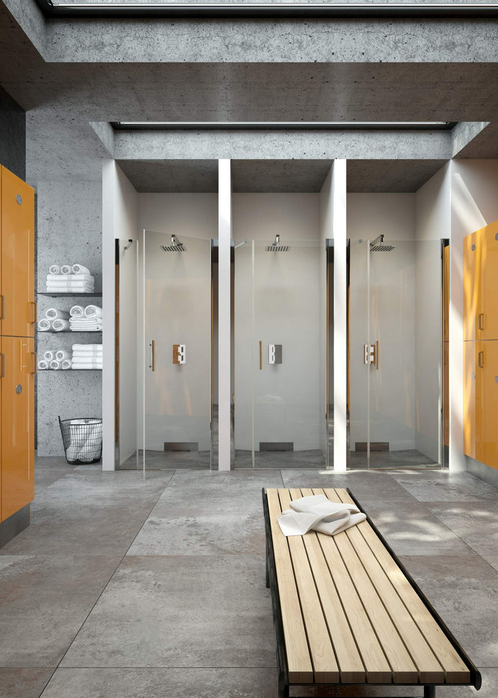Usă Duș Încastrată Cu Balamale 110 cm Profil Crom Moon KTM_013P Deante