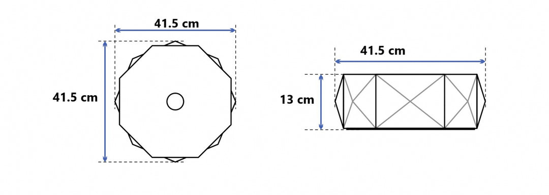 Lavoar octogonal pe blat 41.5x41.5cm Briliant, Fluminia