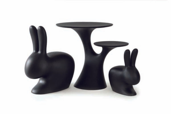Masă Rabbit Tree Black, Qeeboo
