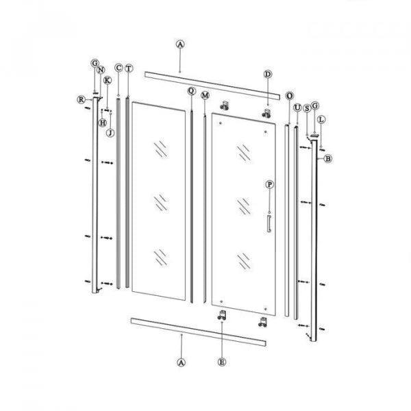 Ușă Culisantă 120 x 190 cm OCES21205007, SanSwiss