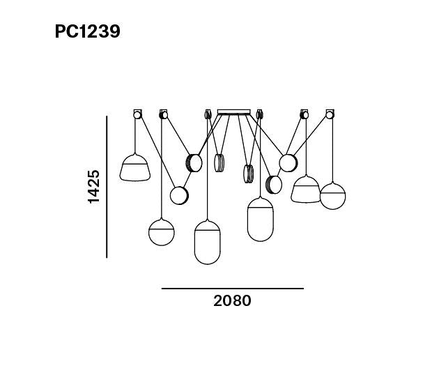 Pendul Planets PC1239, Brokis