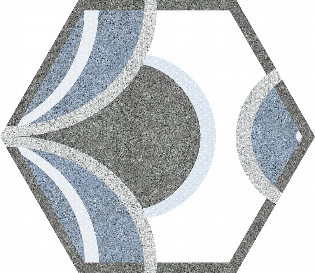 Gresie Hexagonală Bow Blue Hex 25 PT06492 Codicer