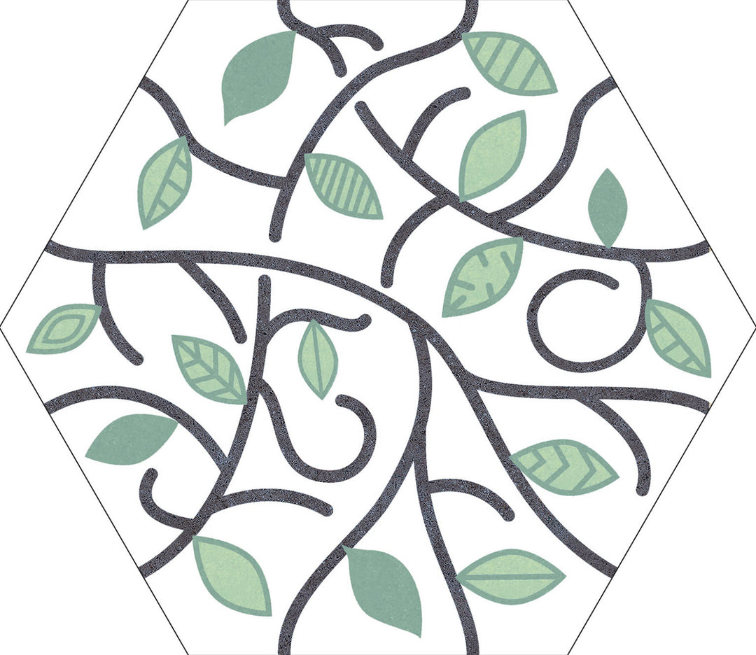 Gresie Hexagonală Ivy Green PT06493 Codicer