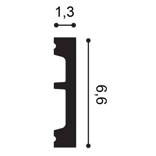 Plintă Duropolimer SX157-RAL9003, Orac