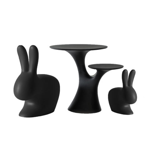 Scaun Rabbit Chair Black, Qeeboo