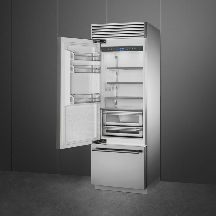 Combină frigorifică Classica RF376LSIX, Smeg