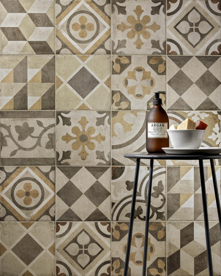 Gresie Ottocento Decors Mix Ambra Ragno
