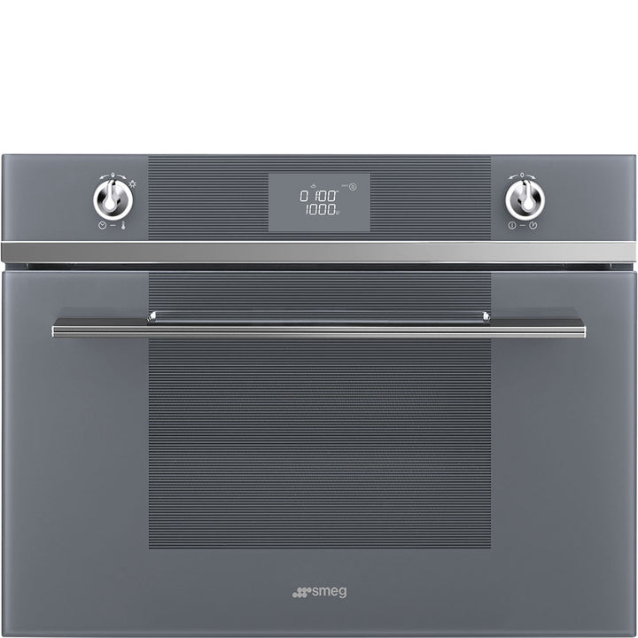 Cuptor compact cu microunde Linea SF4102MCS, Smeg