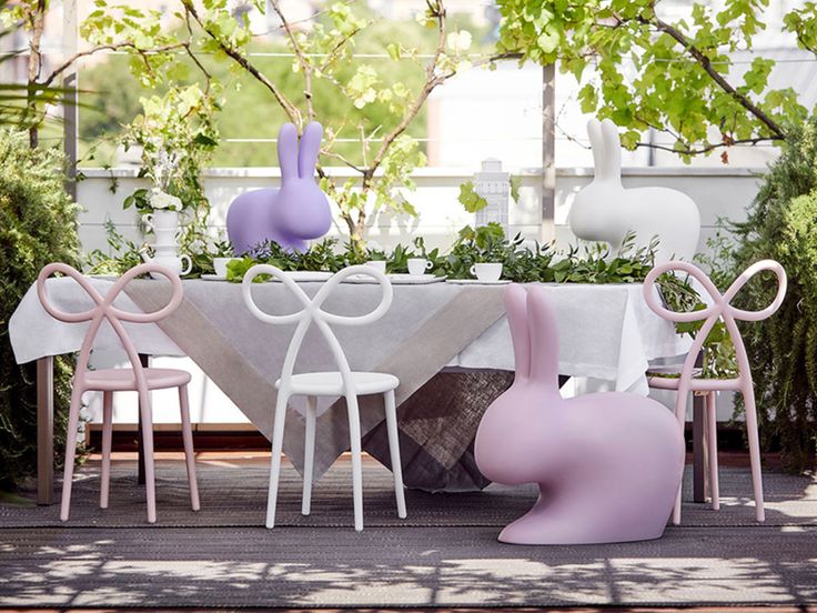 Scaun Ribbon Baby White, Qeeboo