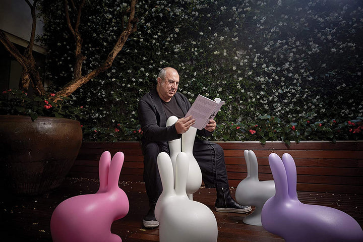 Scaun Rabbit Chair Baby Light Grey, Qeeboo
