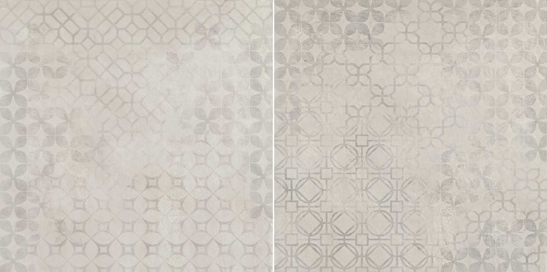 Gresie Re_Solution Decoro Trame Blanc Ragno