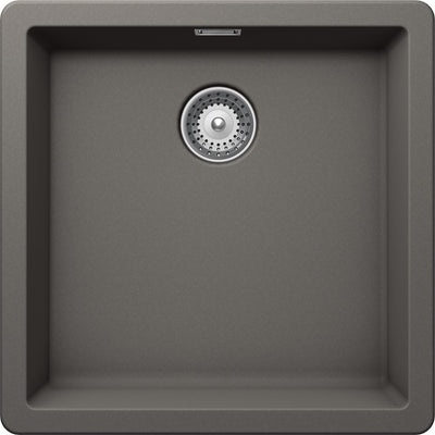 Chiuveta Granit Greenwich N-100 Silverstone Cristadur 456 x 456 mm, Schock
