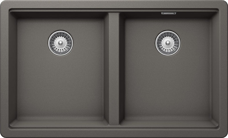 Chiuveta Granit Greenwich N-200 Silverstone Cristadur 750 x 455 mm, Schock