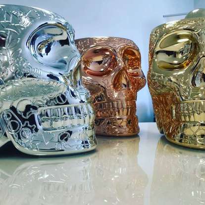 Scaun multifuncțional Mexico Metal Finish Silver, Qeeboo