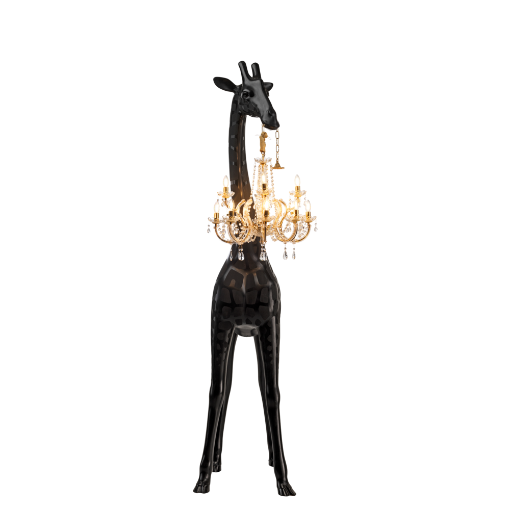 Giraffe in Love M Black Indoor, Qeeboo