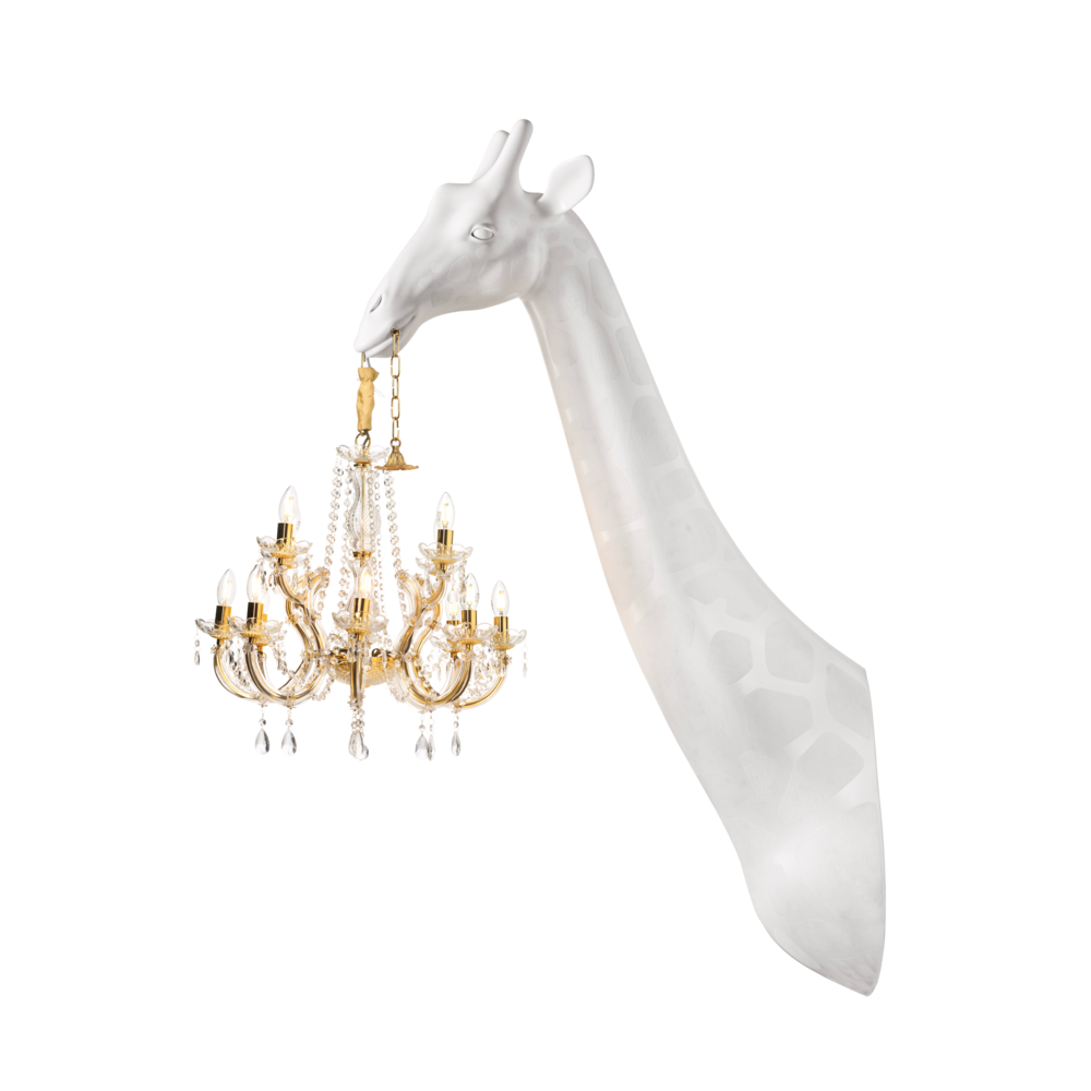 Giraffe in Love Wall Lamp White, Qeeboo