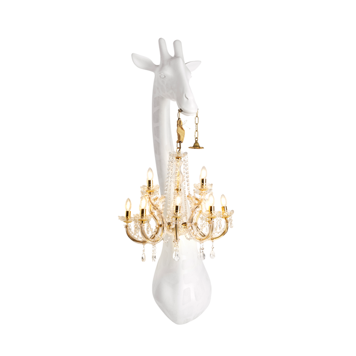 Giraffe in Love Wall Lamp White, Qeeboo