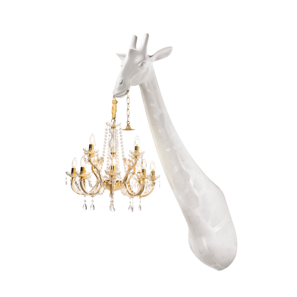 Giraffe in Love Wall Lamp White, Qeeboo
