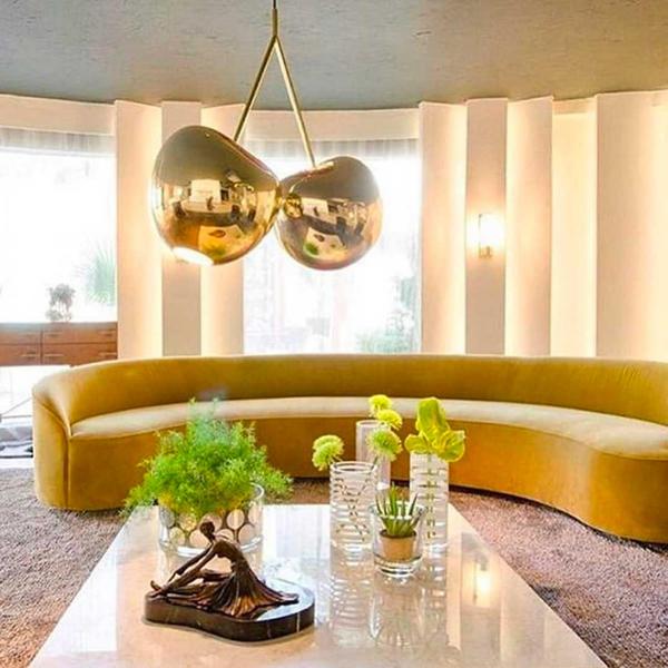 Lampă Cherry Metal Finish Gold, Qeeboo
