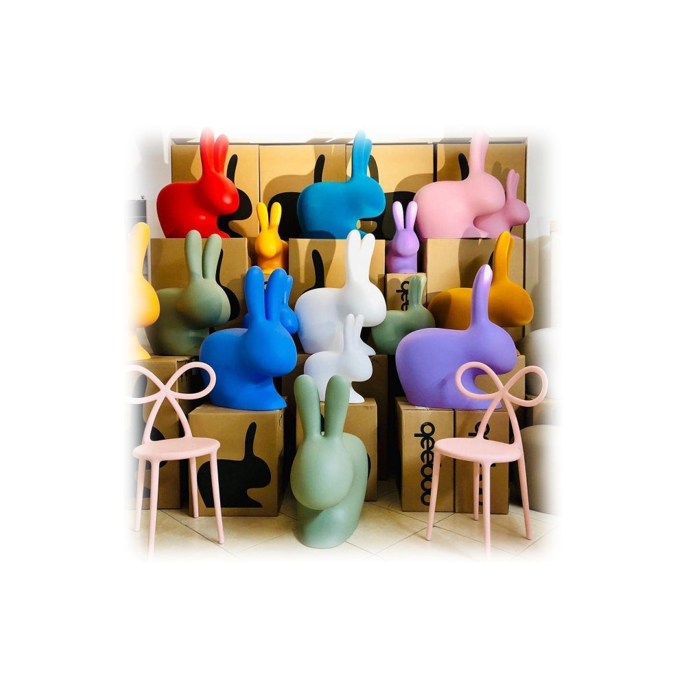 Scaun Rabbit Chair Baby Balsam Green, Qeeboo