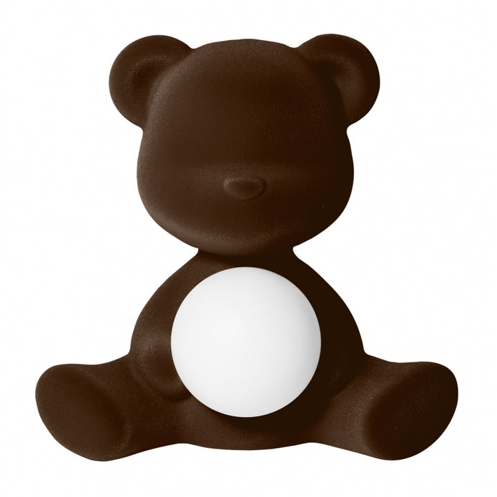 Lampă reîncărcabilă Velvet Teddy Girl Dark Brown, Qeeboo