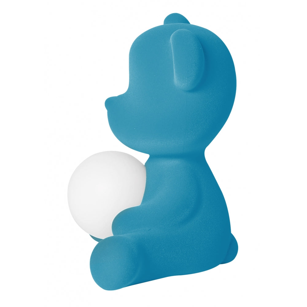 Lampă reîncărcabilă Velvet Teddy Girl Light Blue, Qeeboo