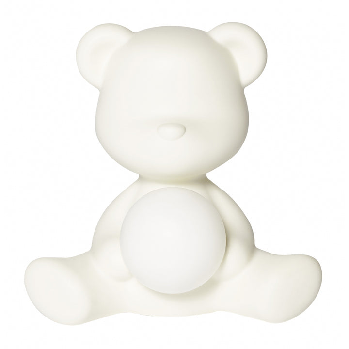 Lampă reîncărcabilă Teddy Girl White, Qeeboo