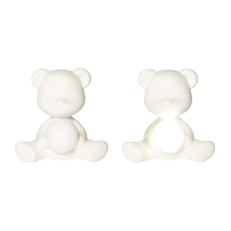 Lampă reîncărcabilă Teddy Girl White, Qeeboo
