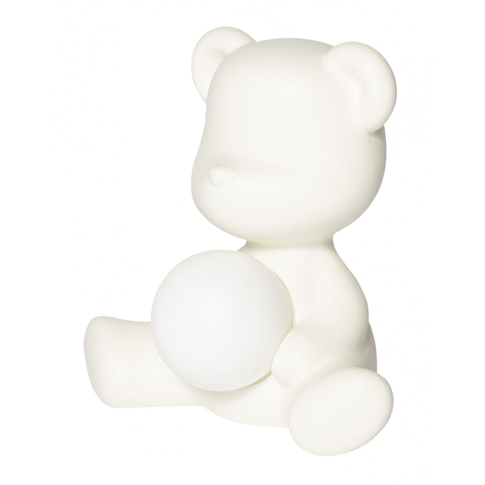 Lampă reîncărcabilă Teddy Girl White, Qeeboo