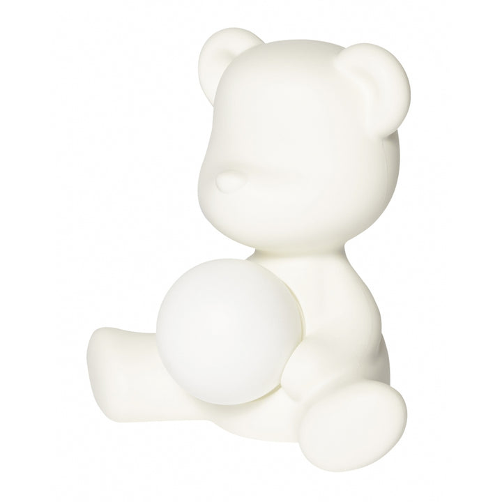 Lampă reîncărcabilă Teddy Girl White, Qeeboo
