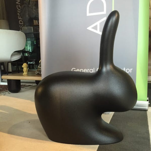 Scaun Rabbit Chair Black, Qeeboo
