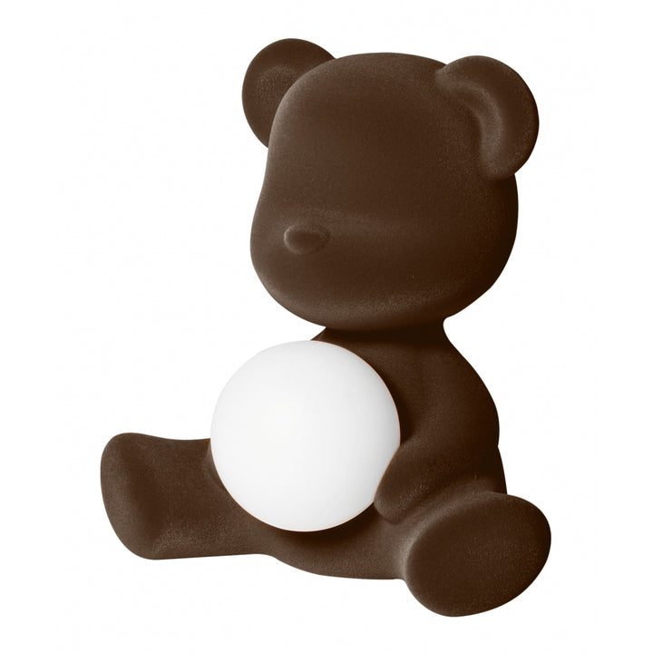 Lampă reîncărcabilă Velvet Teddy Girl Dark Brown, Qeeboo